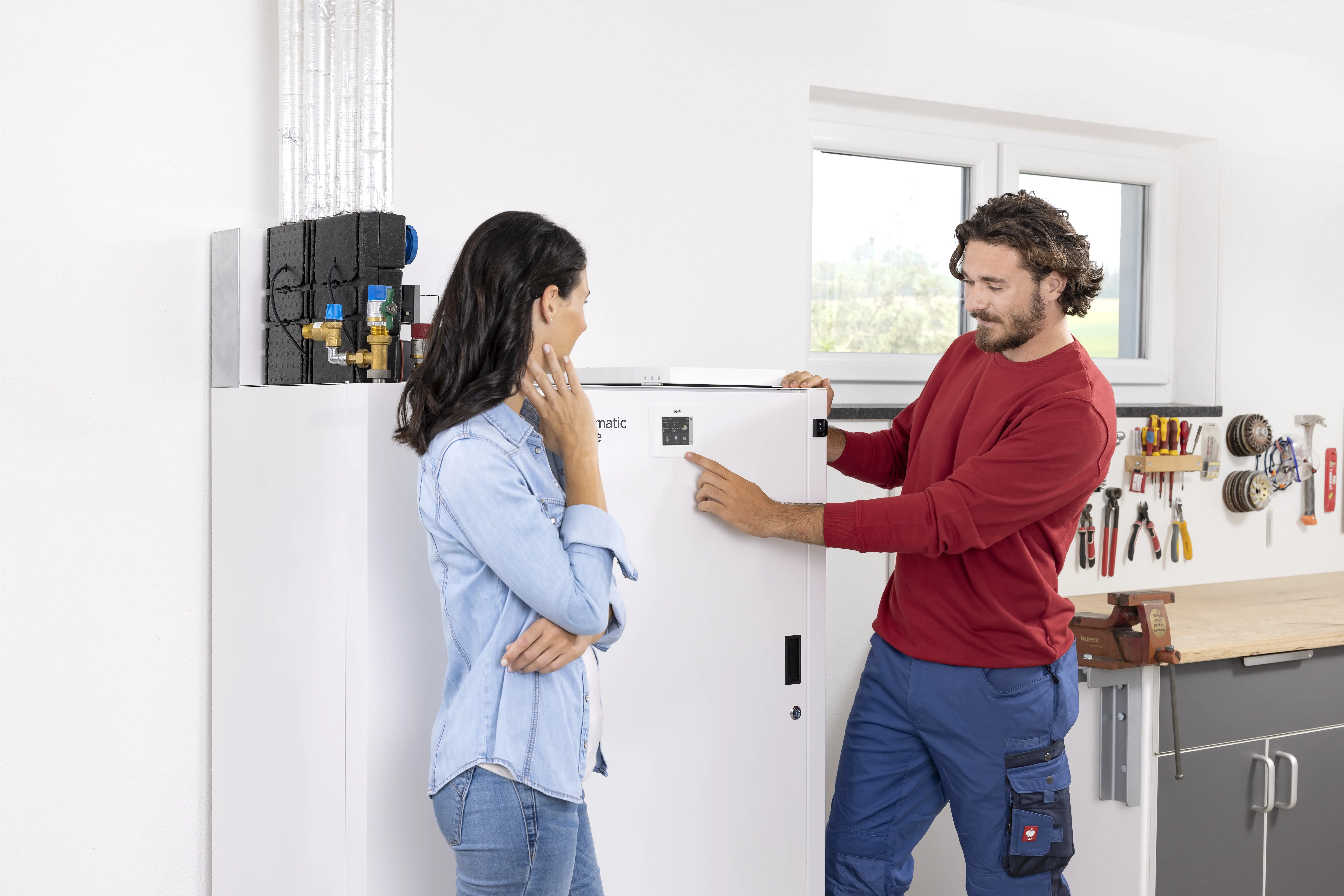 Pellematic Homge met installateur