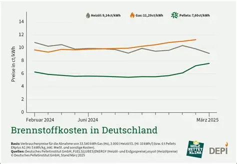 Brennstoffkosten in Deutschland - März 2025