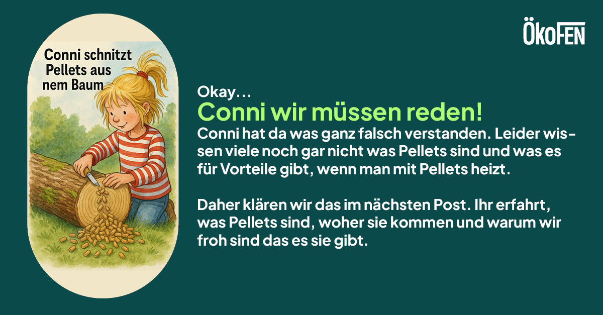Conni schnitzt Pellets aus nem Baum...