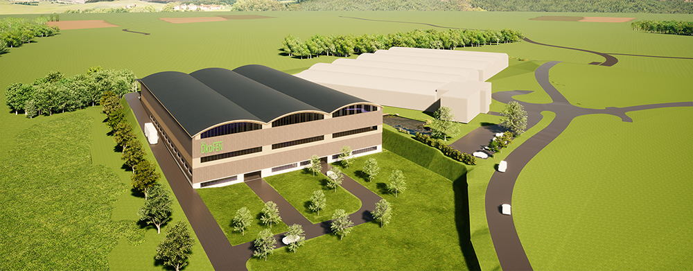 ÖkoFEN doubles production area and builds 14,000m² logistics centre