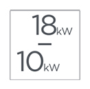 5 puissances nominales, et à partir de 3 kW