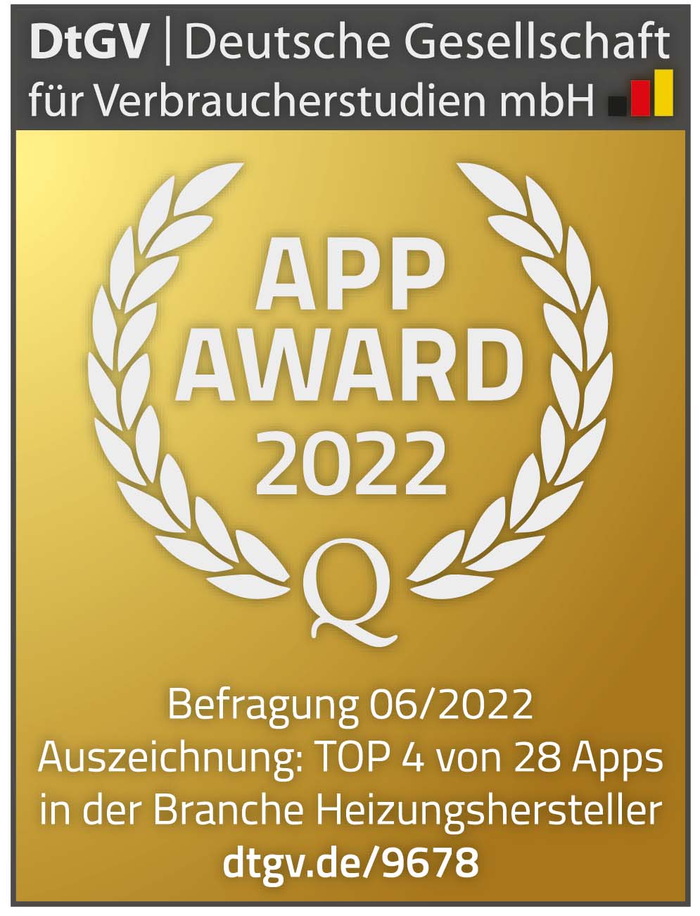 Top-App-Award Platz 4.