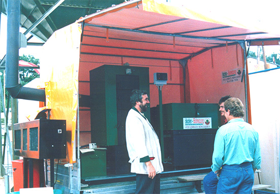 1991: esposizione in una delle prime fiere a Freistadt