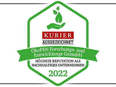 Auszeichnung mit dem Nachhaltigkeitssiegel 2022